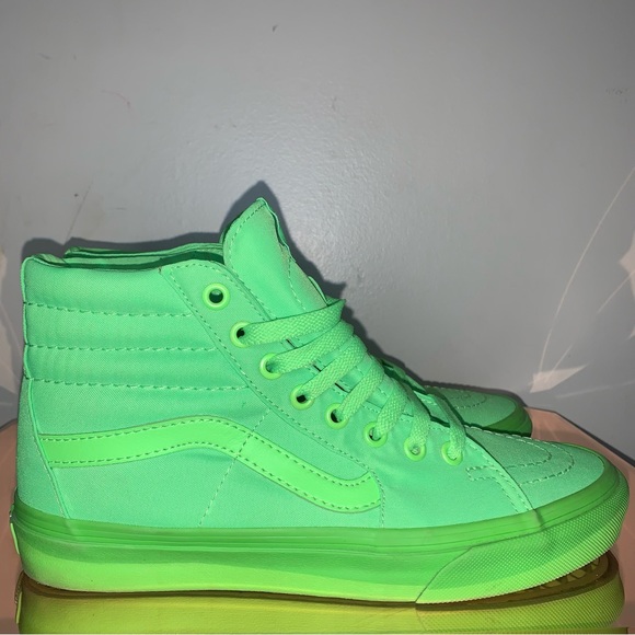 Vans Shoes Vans Sk8 Hi Pro Classic Neon Green Skate Shoes Sneakers